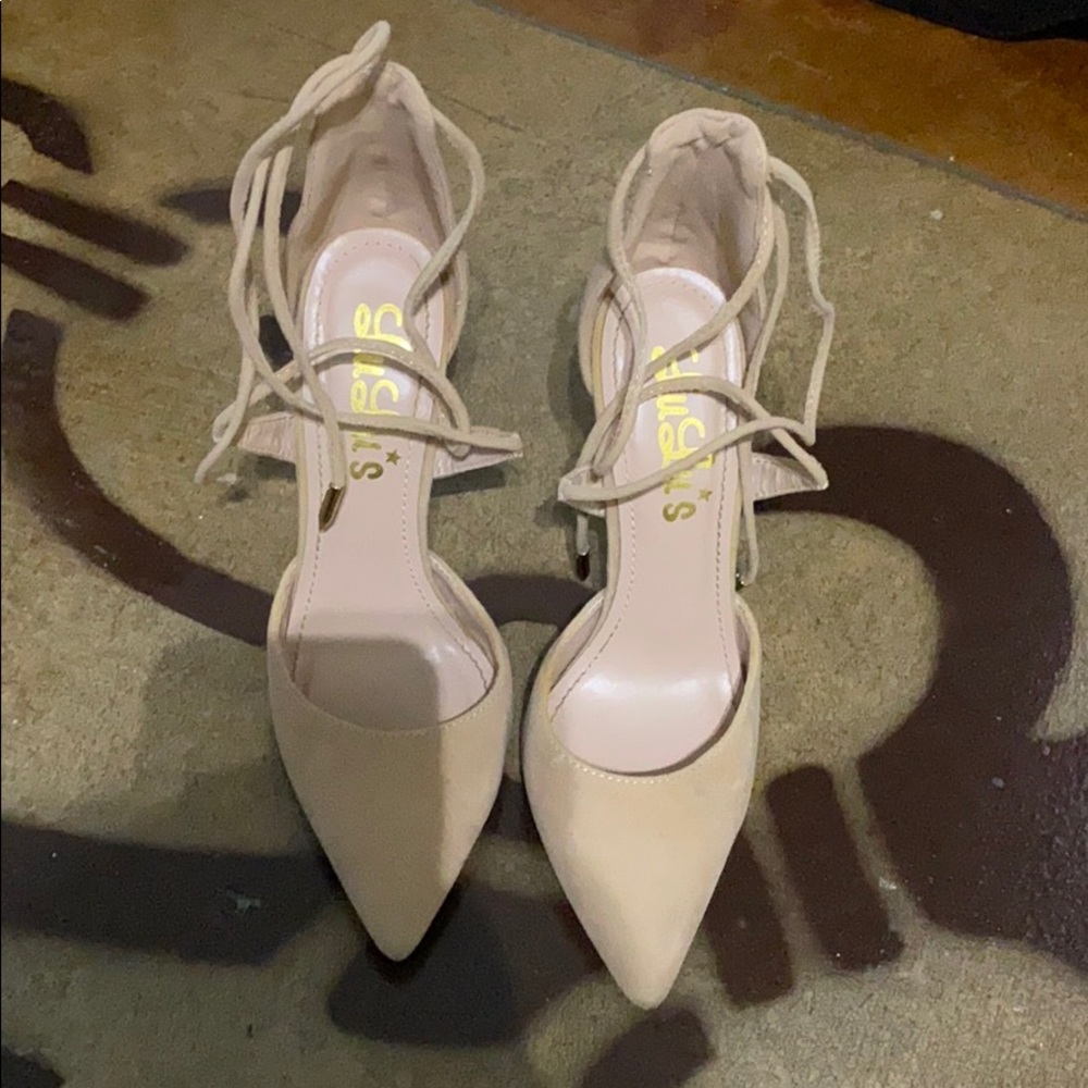 Lace up heels